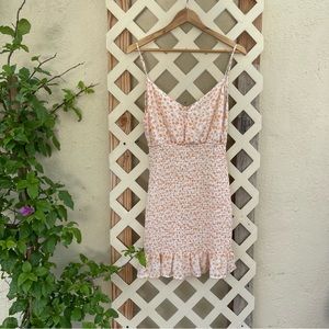 Love Tree Orange and White Dreamsicle Women's Midi Dress Size Large *NWOT